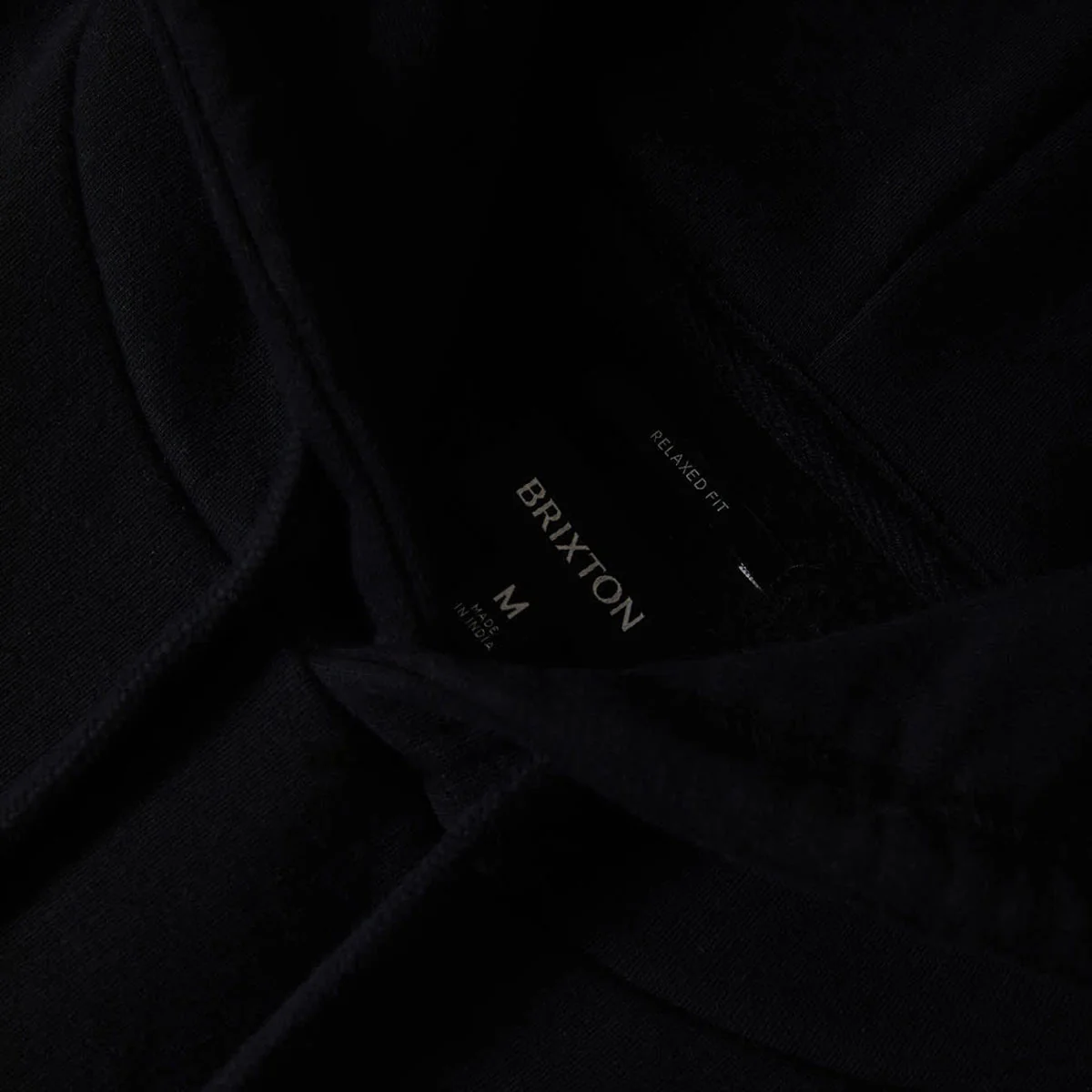Brixton Smile Always Relaxed Hoodie - Black Worn Wash - Image 3