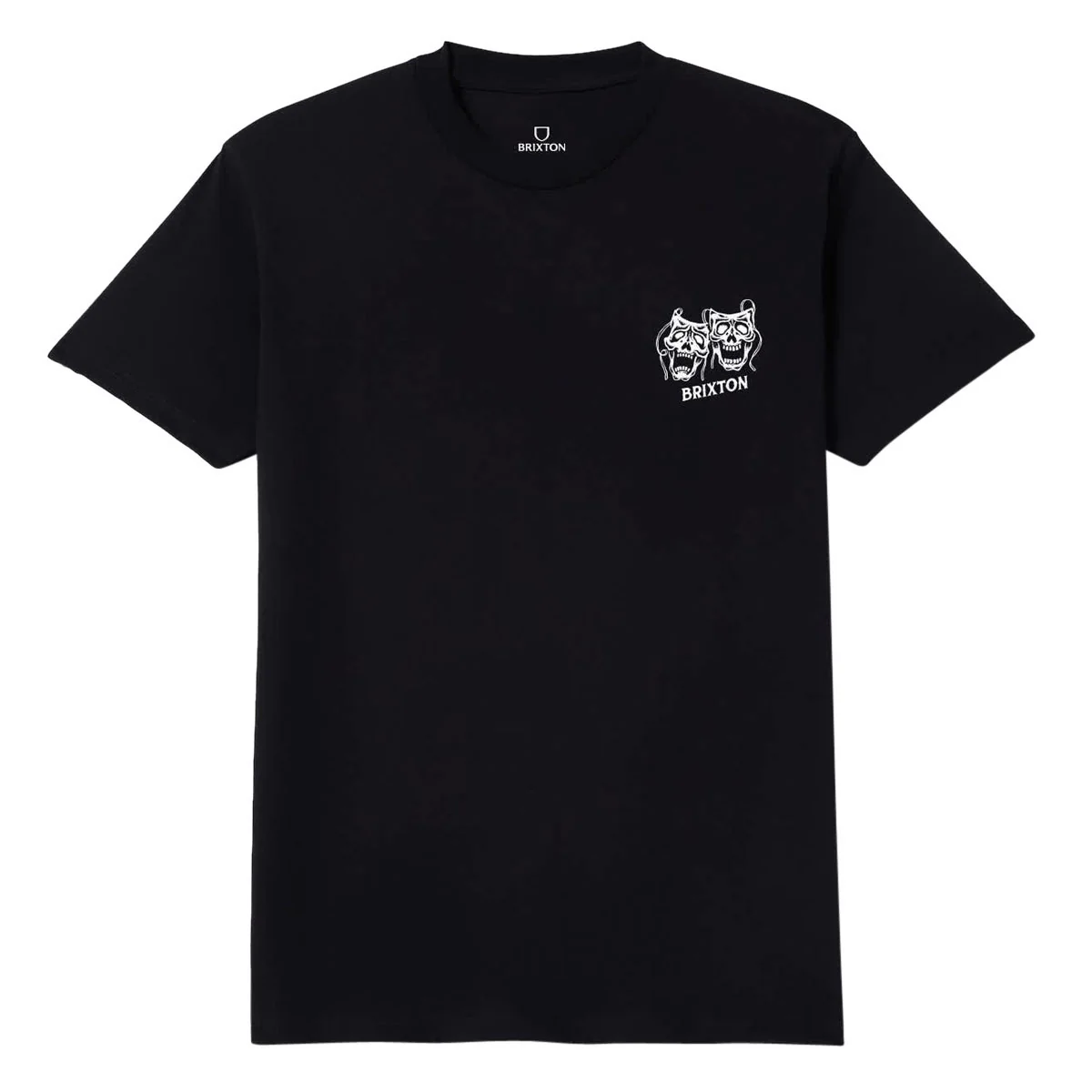 Brixton Smile Always T-Shirt - Black Worn Wash - Image 2