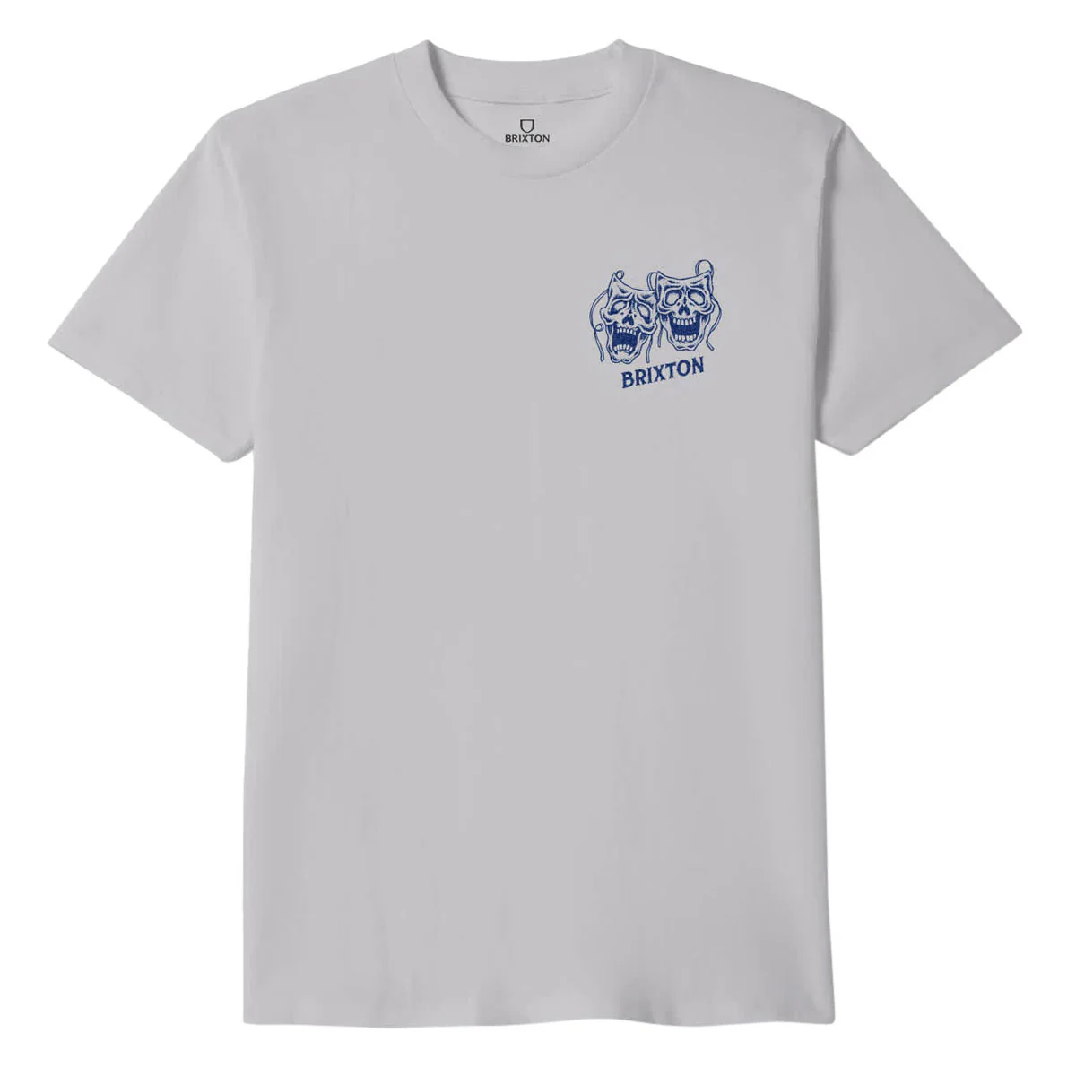 Brixton Smile Always T-Shirt - Pebble Stone Worn Wash - Image 2