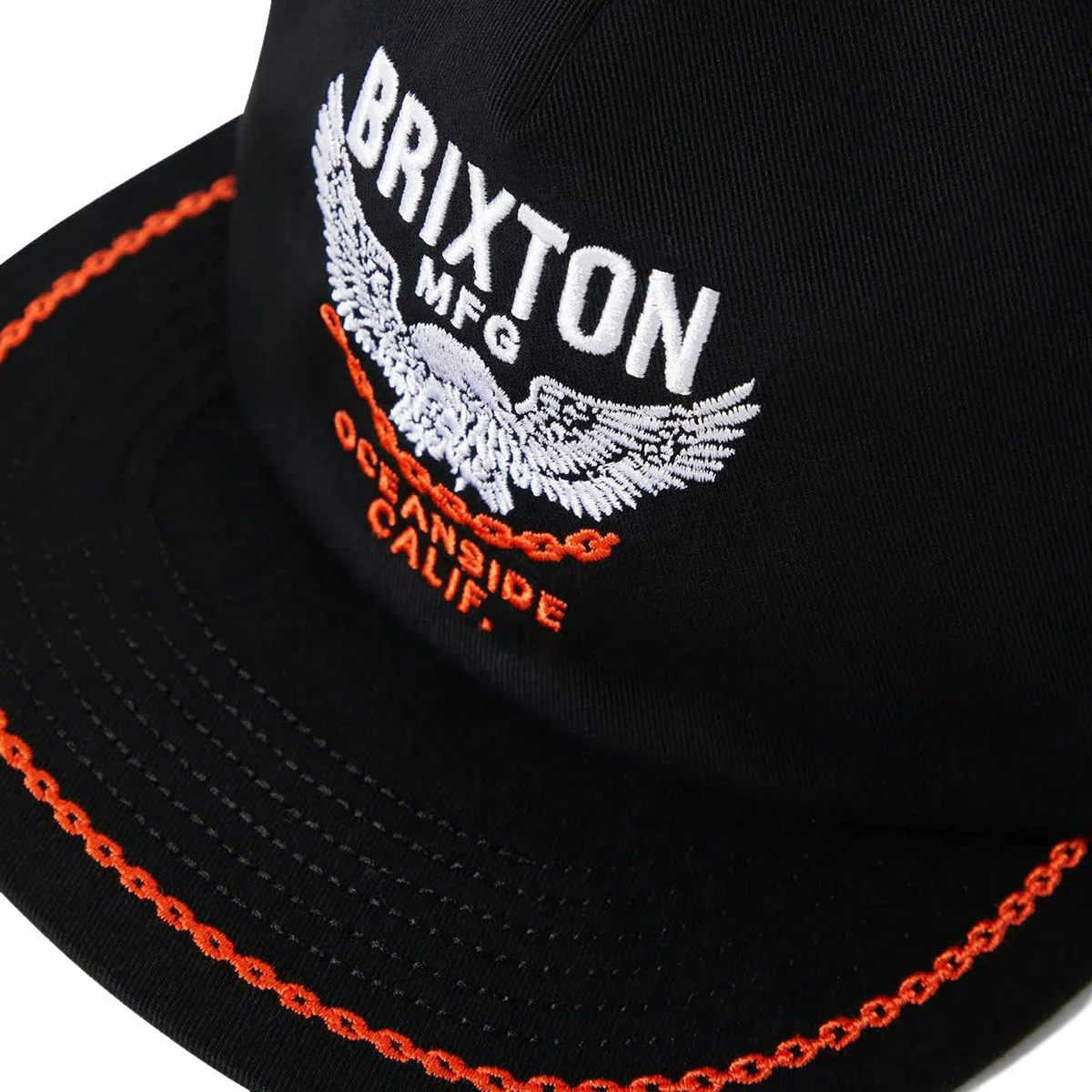 Brixton Waller Hp Snapback Hat - Black - Image 3