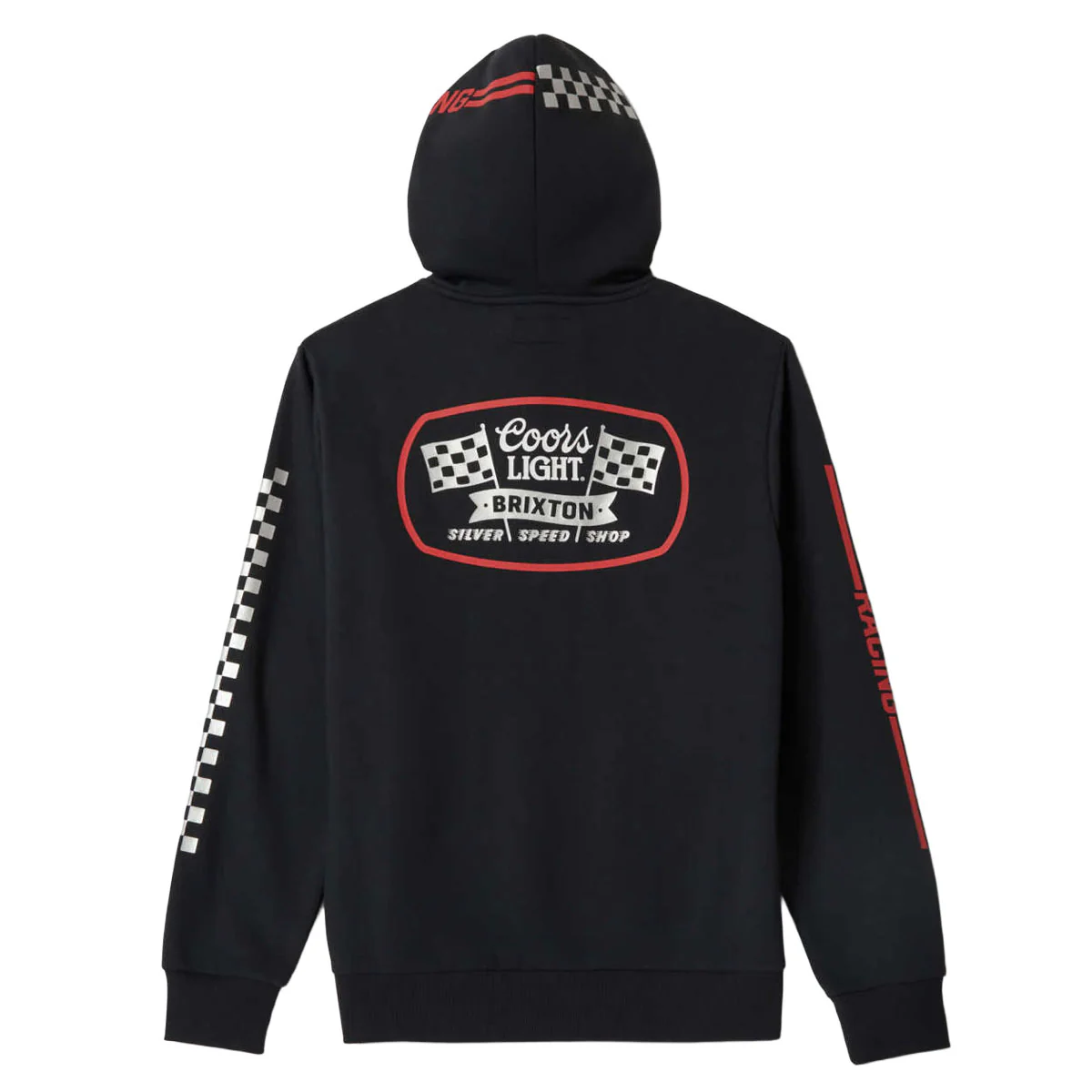 Brixton x Coors Light Pit Stop Hoodie - Black - Image 2