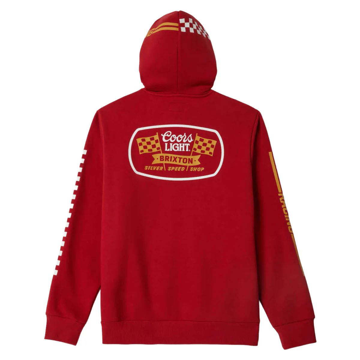 Brixton x Coors Light Pit Stop Hoodie - Coors Red - Image 2