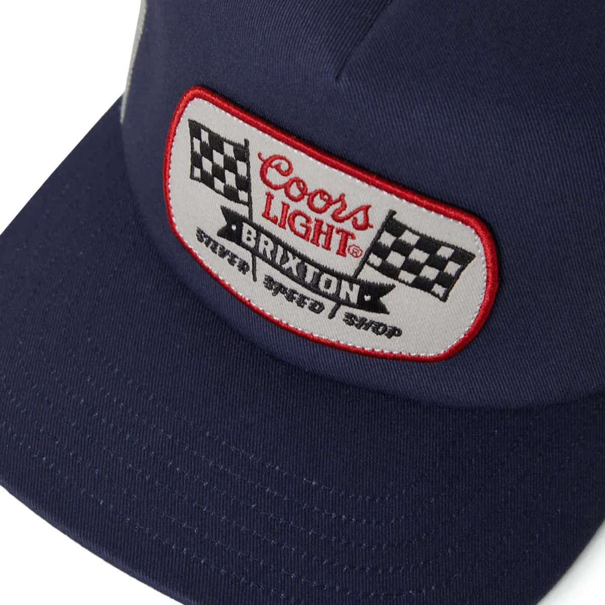 Brixton x Coors Light Pit Stop Mp Trucker Hat - Coors Navy/Silver - Image 3