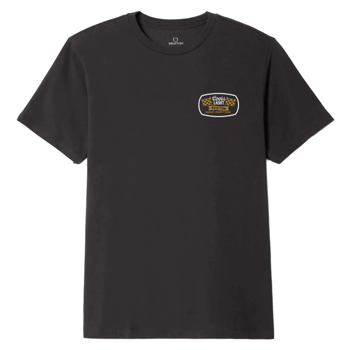 Brixton x Coors Light Pit Stop T-Shirt - Black - Image 2