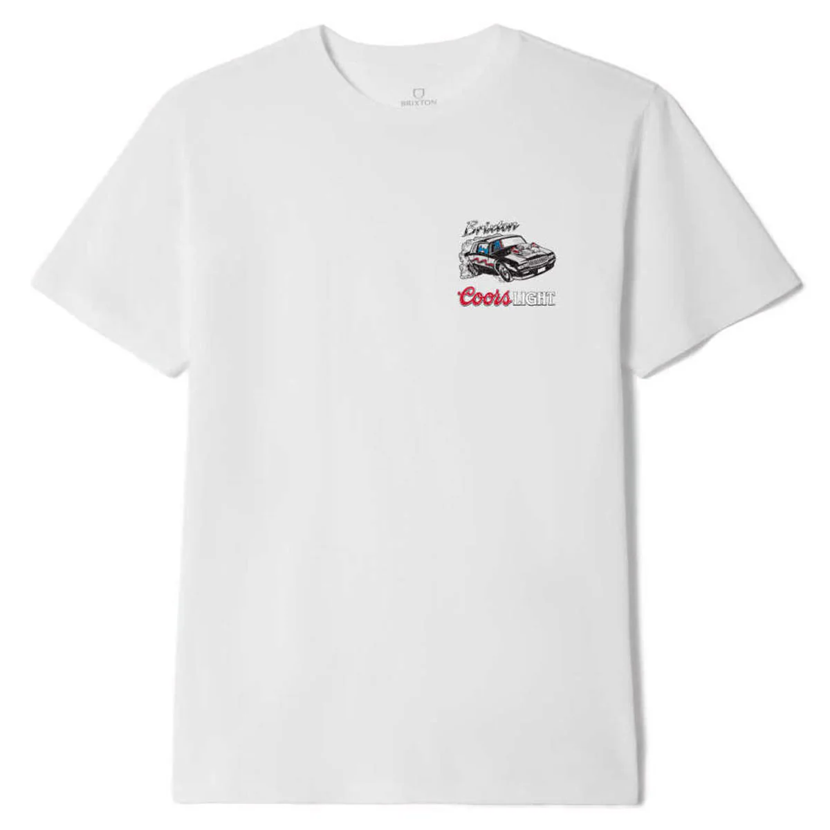 Brixton x Coors Light Raceway T-Shirt - White - Image 2
