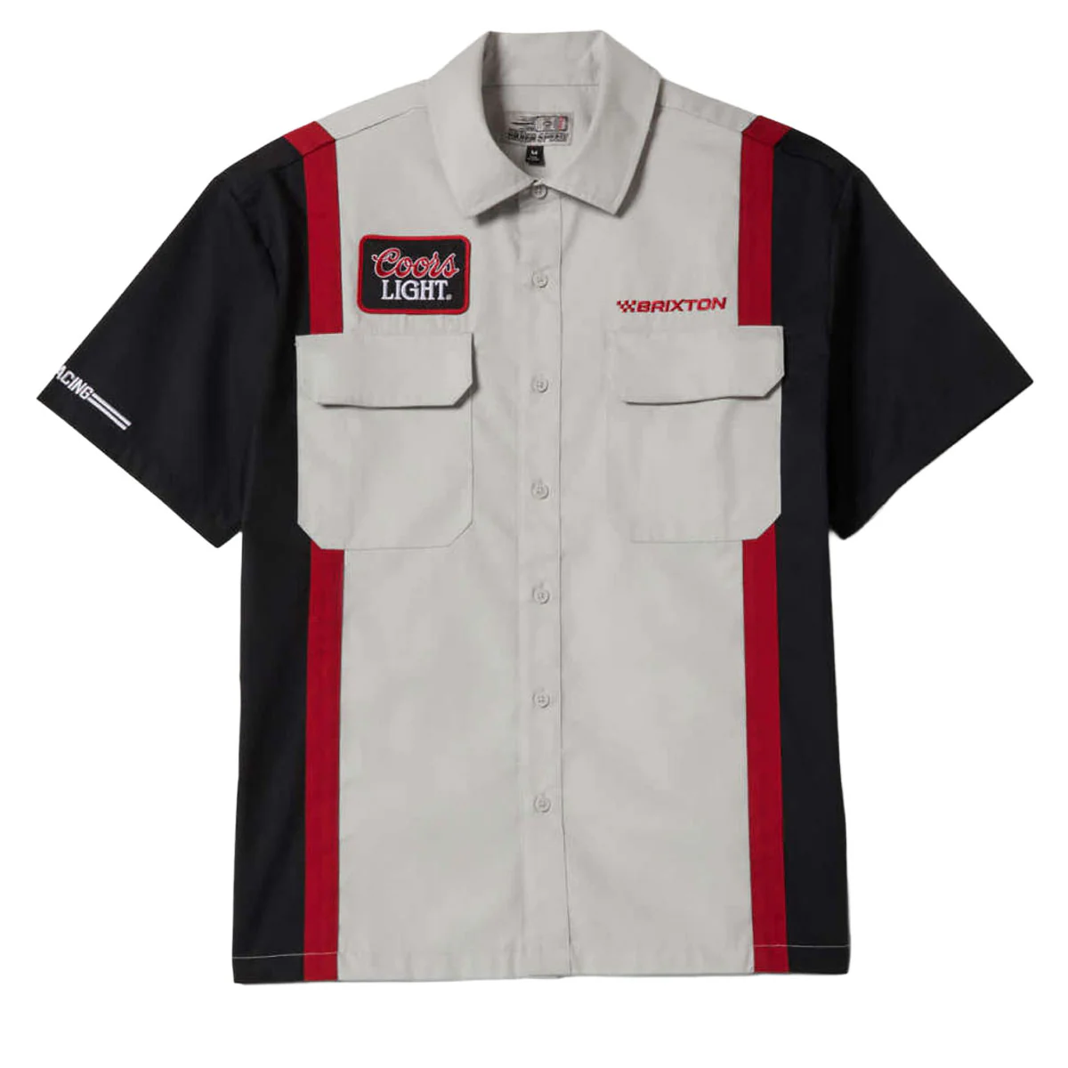 Brixton x Coors Light Shake Down Shirt - Silver/Black - Image 2