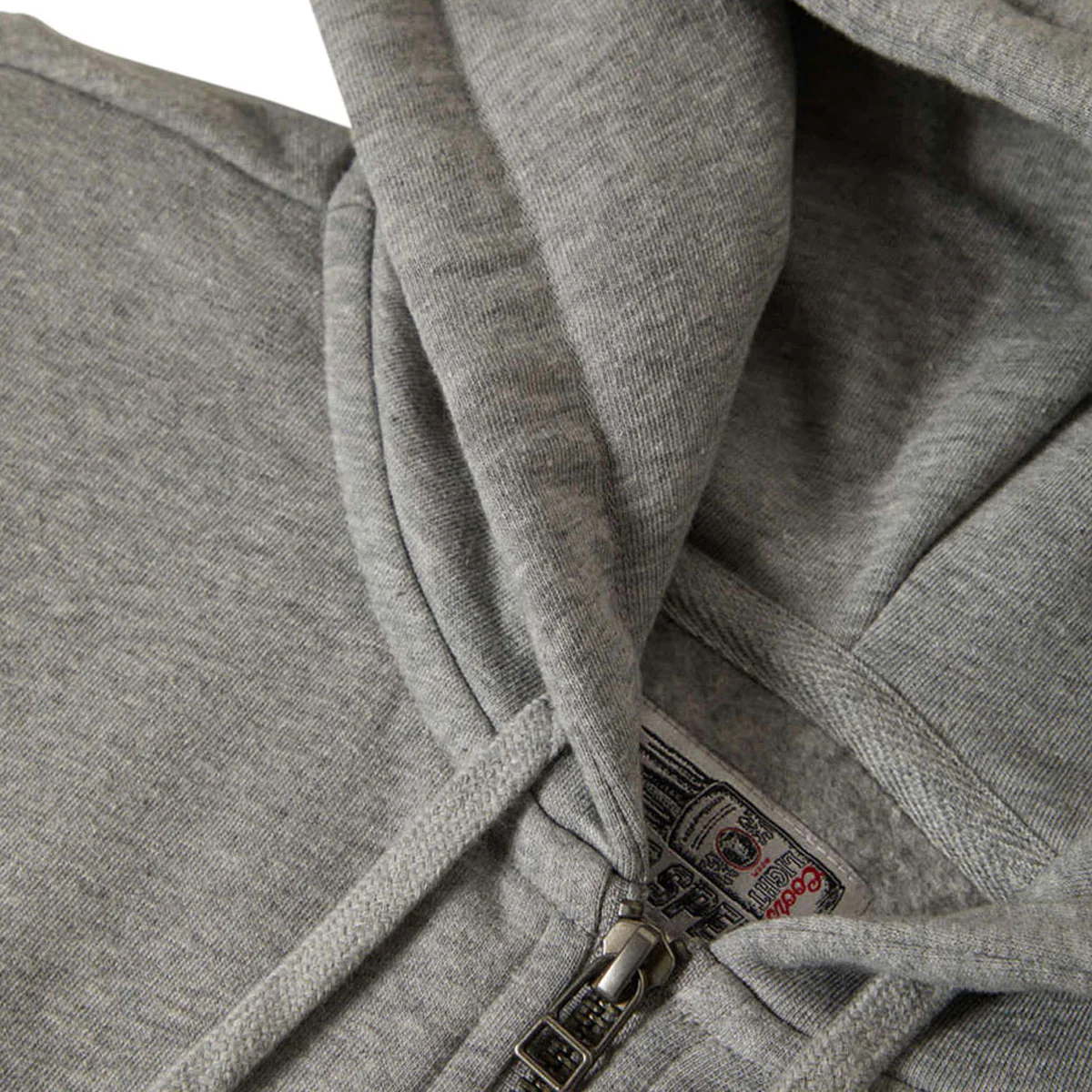 Brixton x Coors Light Silver Speed Hoodie - Heather Grey II - Image 3