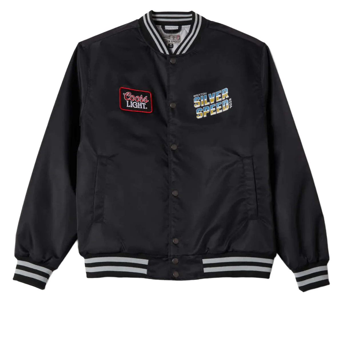 Brixton x Coors Light Silver Speed Shop Jacket - Black/Silver - Image 3