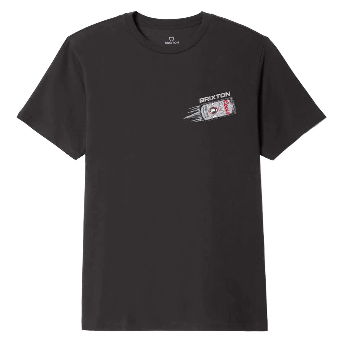 Brixton x Coors Light Silver Speed T-Shirt - Black - Image 2