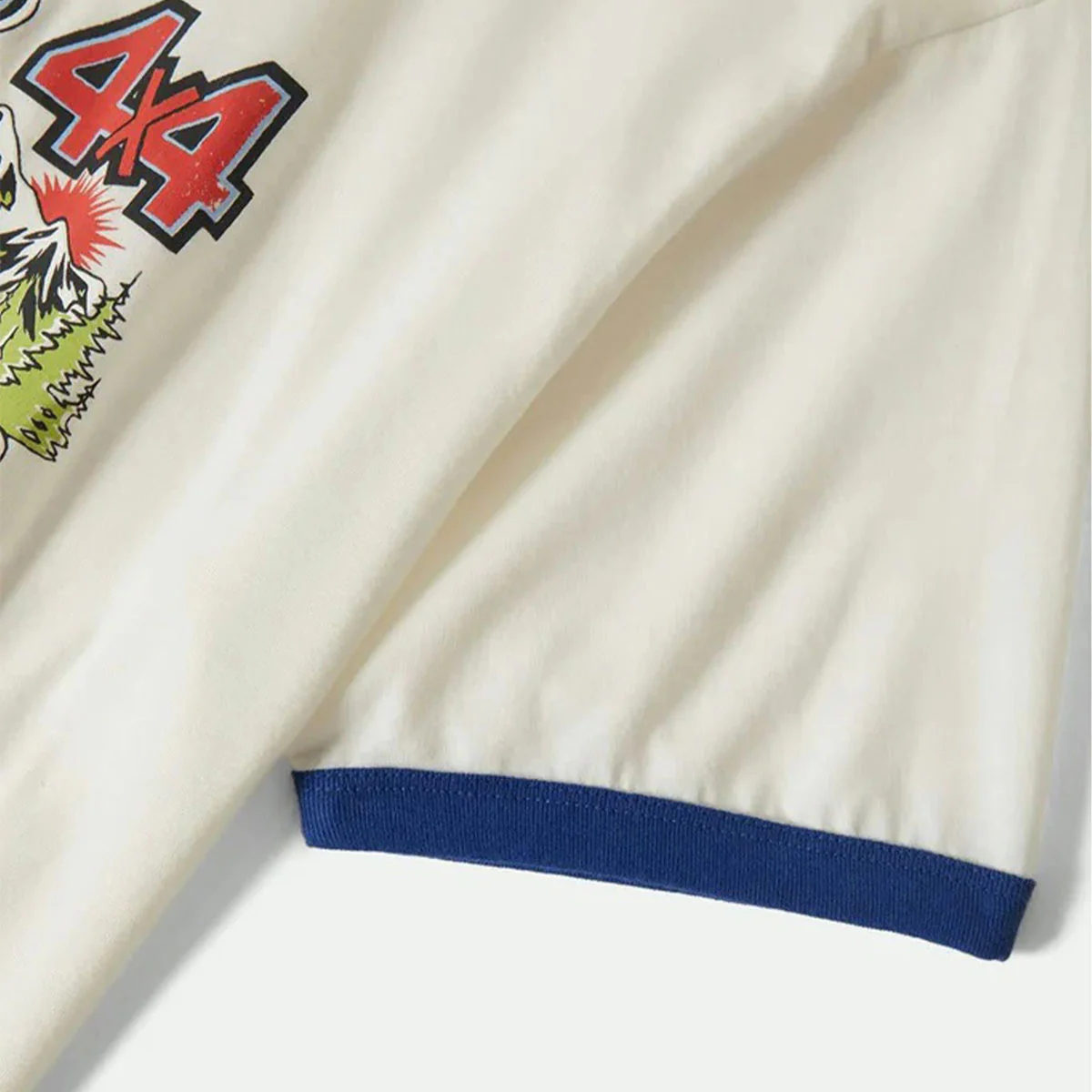 Brixton x Ford King Of The Mtns Ring T-Shirt - Wimbleton White - Image 3