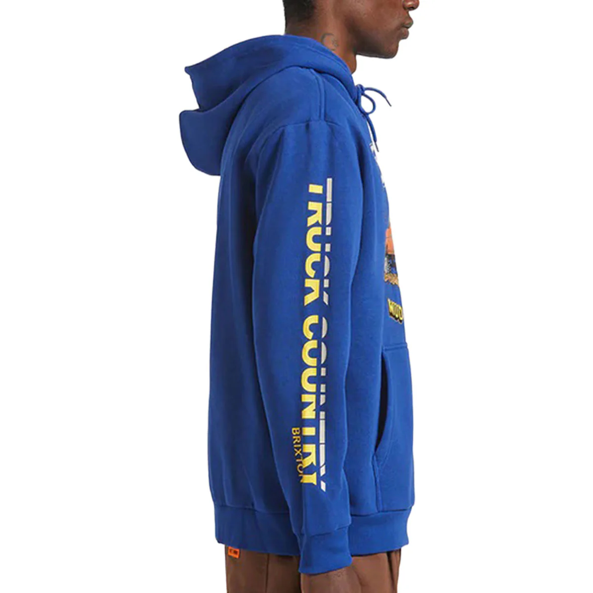 Brixton x Ford Mud Marathon Fleece Hoodie - Ford Blue - Image 3