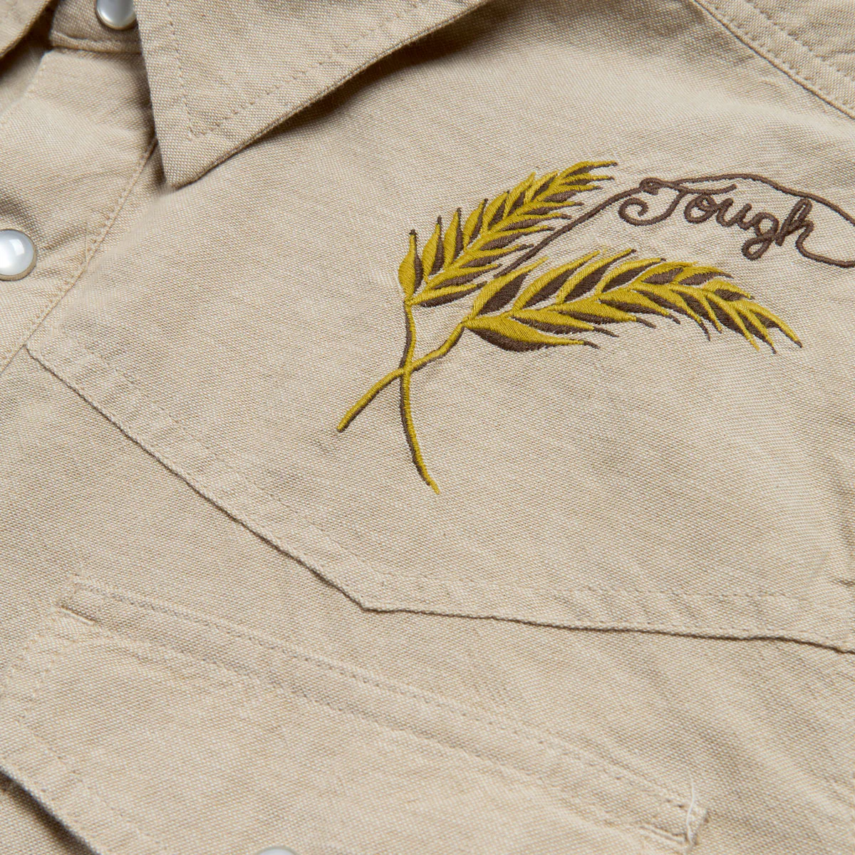 Brixton x Ford Western Shirt - Khaki - Image 3