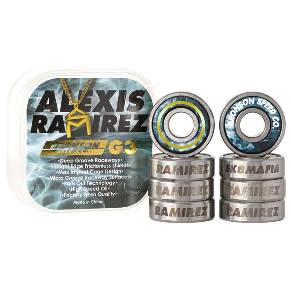 Bronson Alexis Ramirez Pro G3 Bearings - Black - Image 3