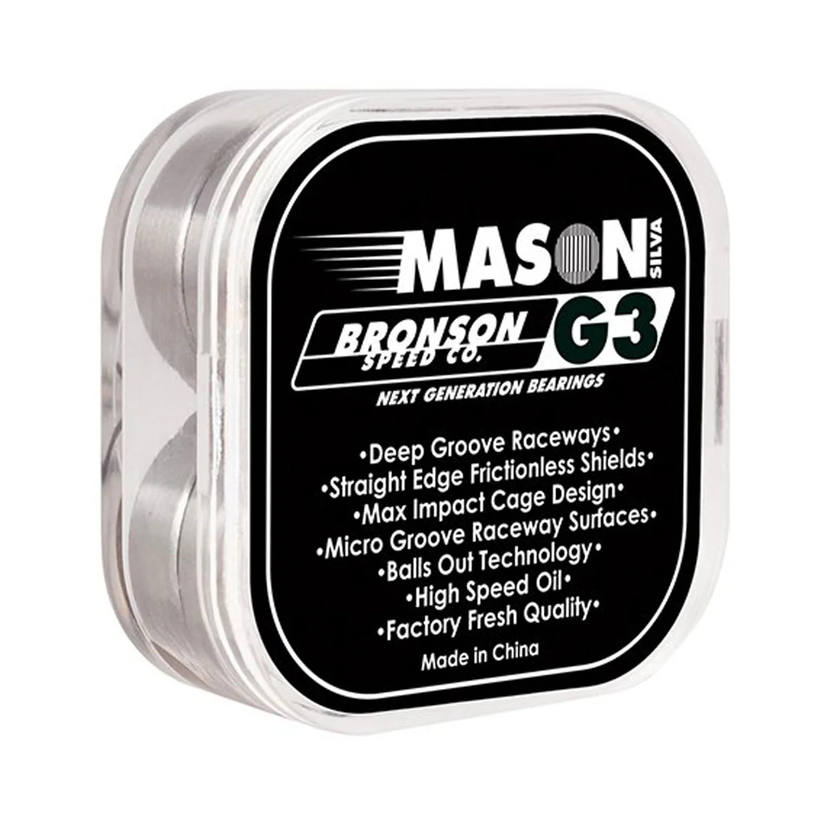 Bronson Mason Silva Pro G3 Bearings - Black - Image 3