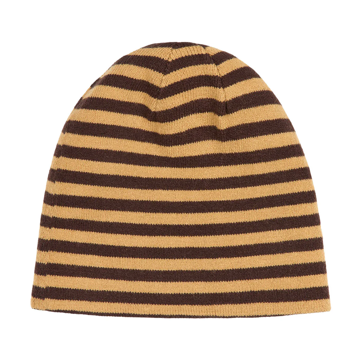 Bronze 56k Emo Stripe B Skully Beanie - Brown - Image 2