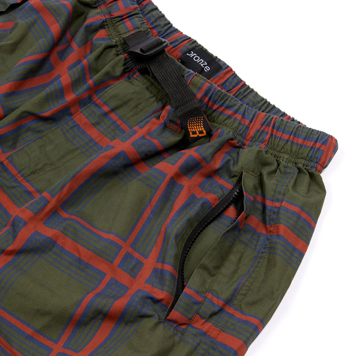 Bronze 56k Plaid Shorts - Dark Green - Image 3