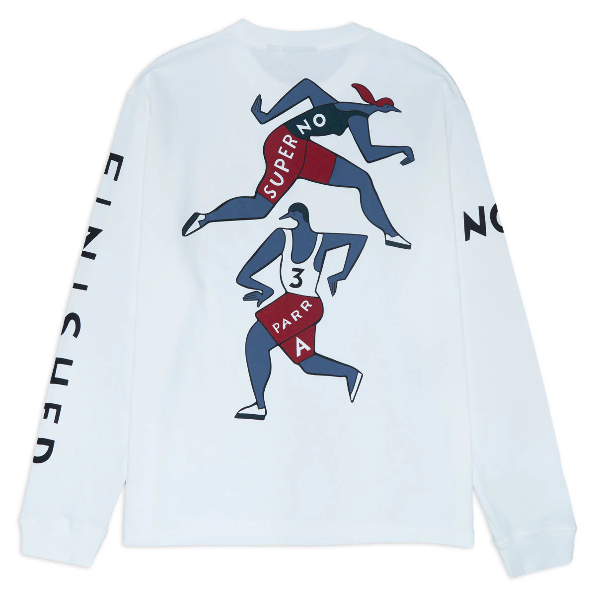By Parra Not Finished Long Sleeve T-Shirt - White - Image 2