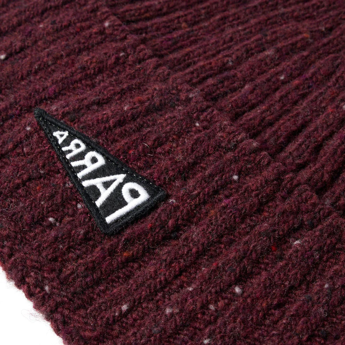 By Parra Reversed Flag Beanie - Dark Burgundy - Image 2