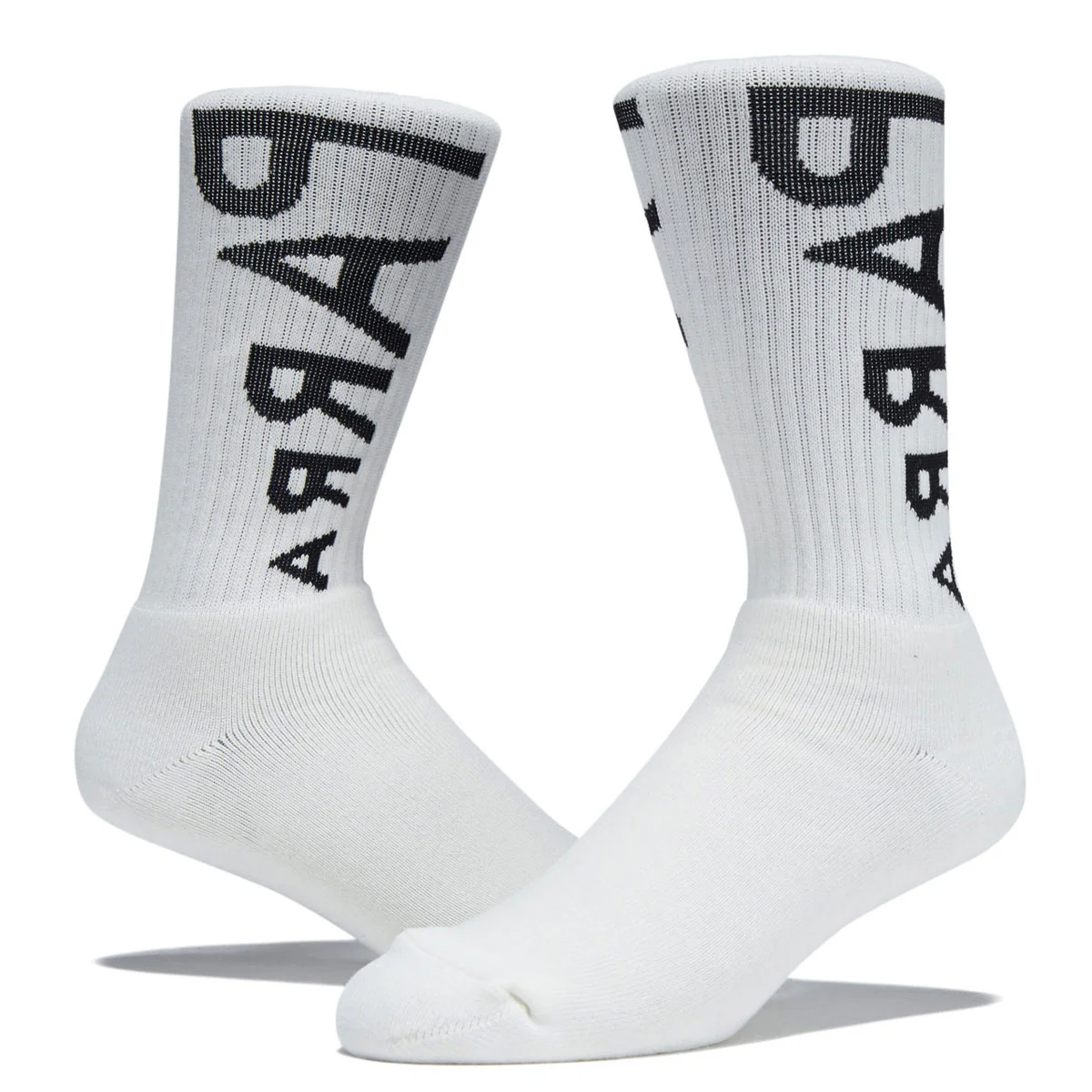 By Parra Reversed Flag Logo Crew Socks - White - Image 2