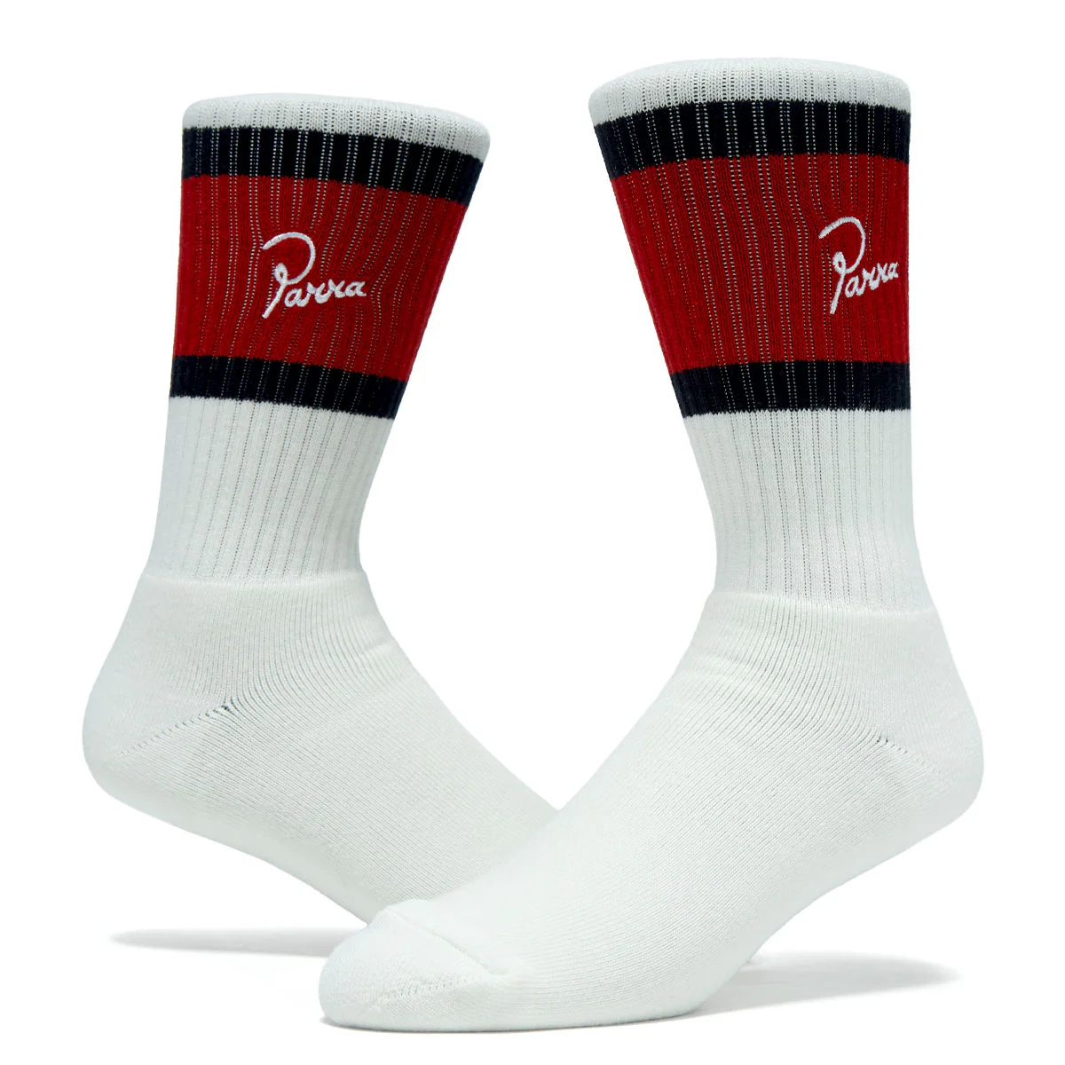 By Parra Signature Striped Crew Socks - Red II - Image 2