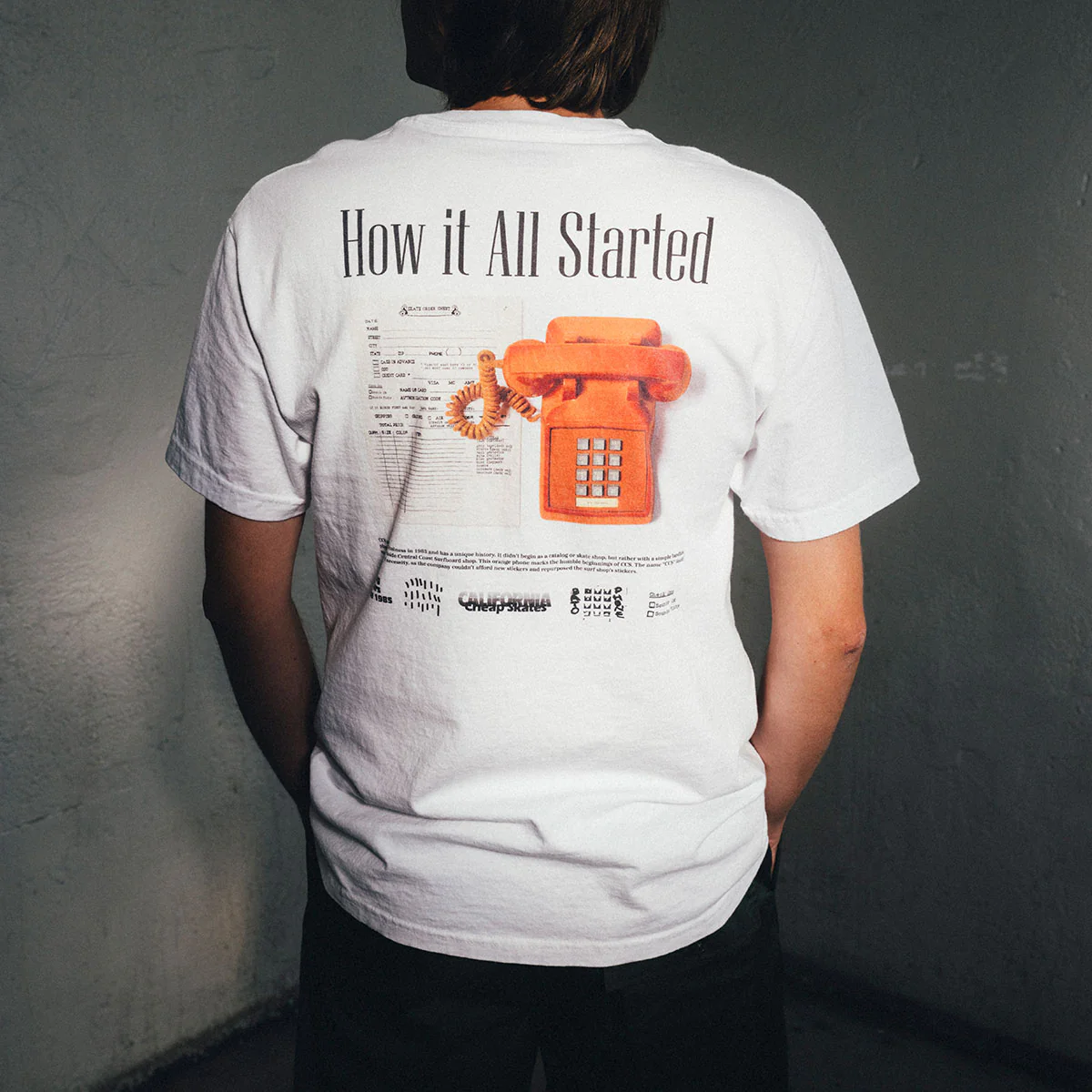 CCS 40 Year Phone T-Shirt - White - Image 4