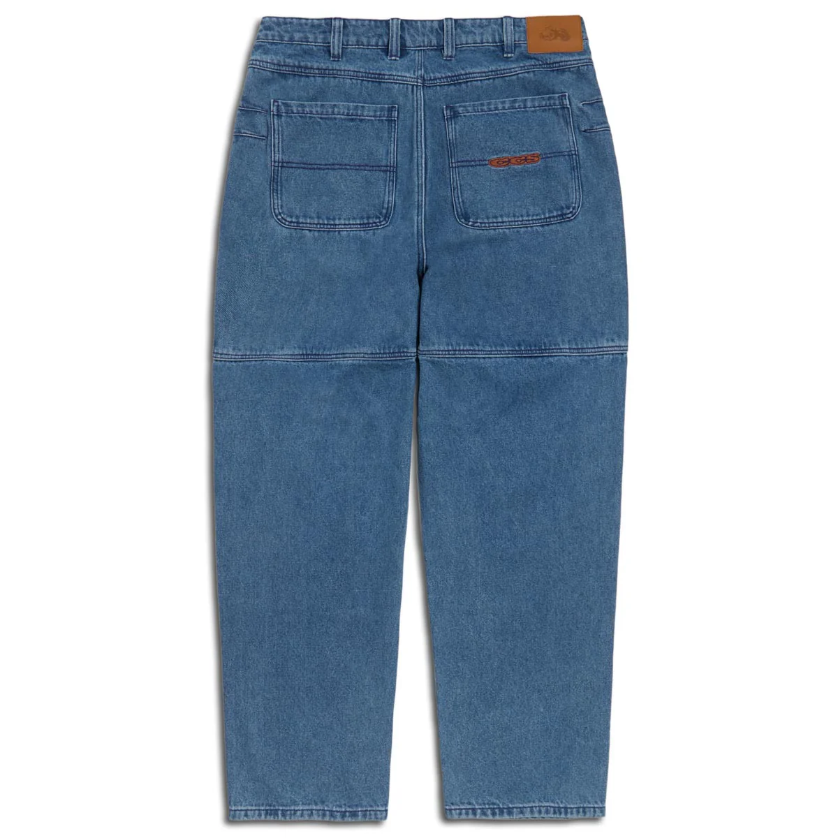 CCS 4x4 Reinforced Baggy Taper Denim Jeans - Medium Wash - Image 6