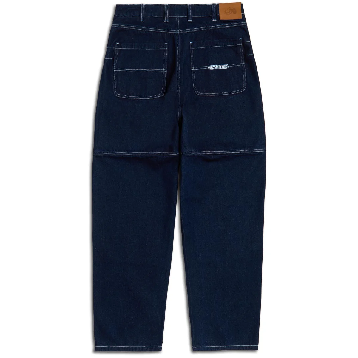 CCS 4x4 Reinforced Baggy Taper Denim Jeans - Overdyed Navy - Image 7