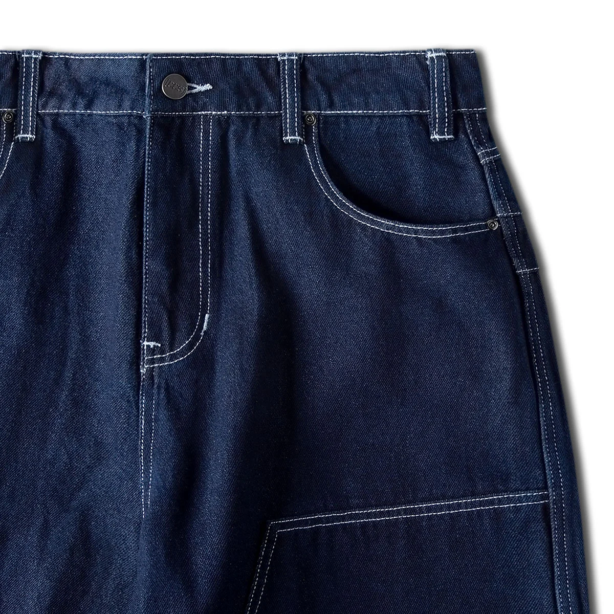 CCS 4x4 Reinforced Baggy Taper Denim Jeans - Overdyed Navy - Image 8