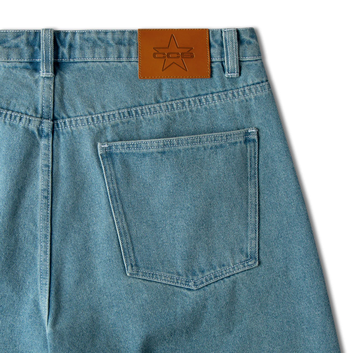 CCS 97 Star Denim Shorts - Rinsed Blue - Image 9