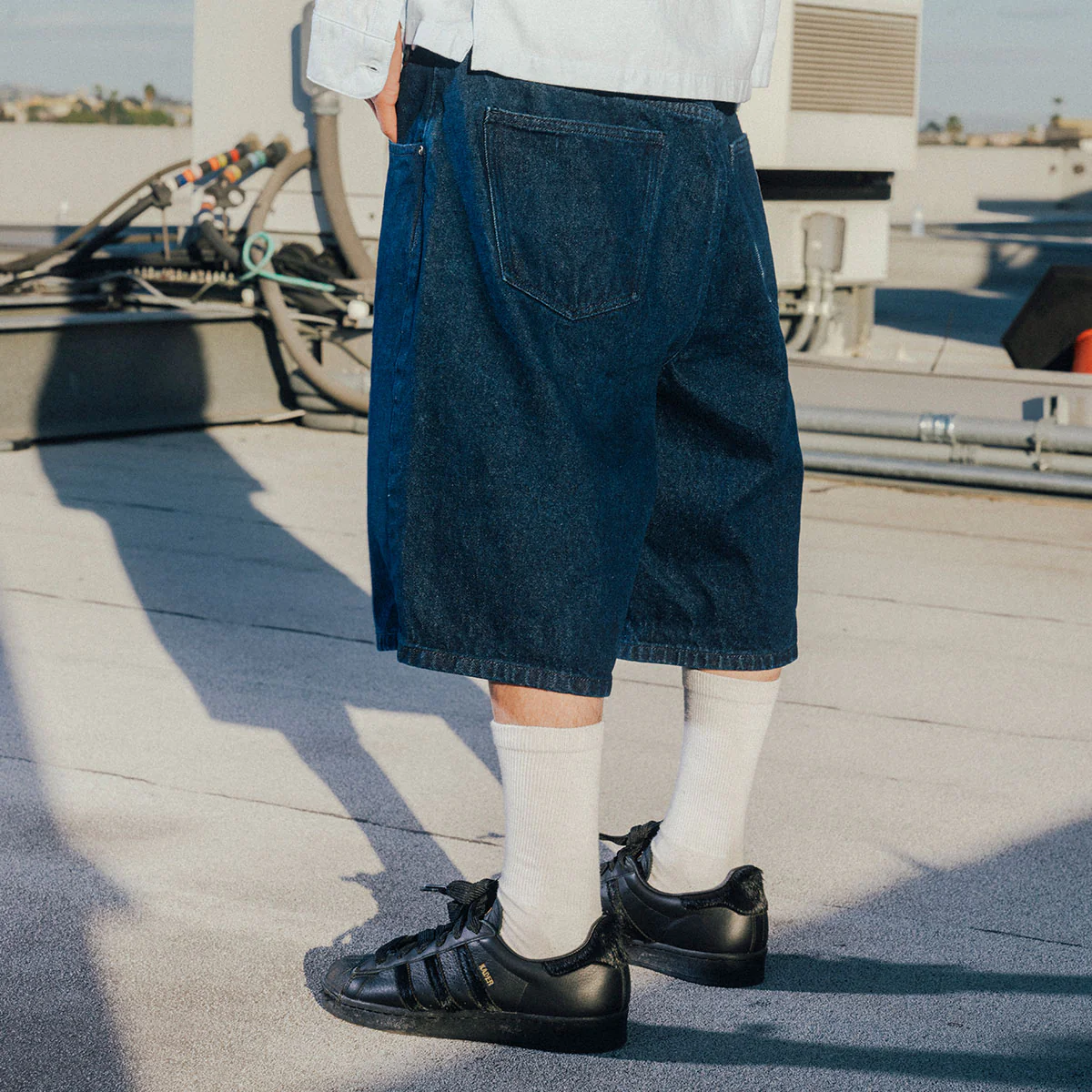 CCS 97 Star Denim Shorts - True Blue - Image 8