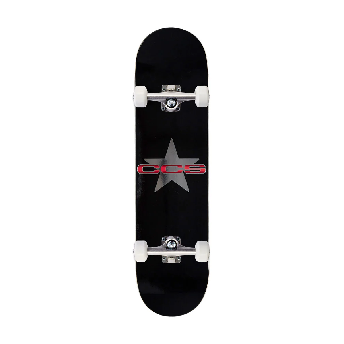 CCS 97 Star Mini Skateboard Complete - Silver/Red - Image 4