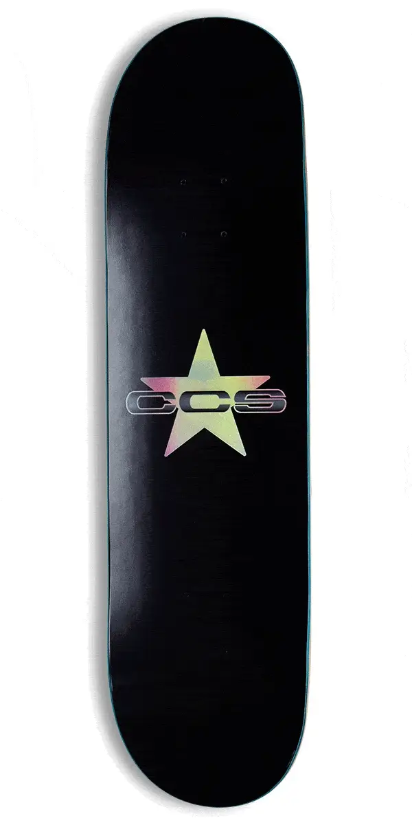CCS 97 Star Skateboard Complete - Holographic/Black - Image 2