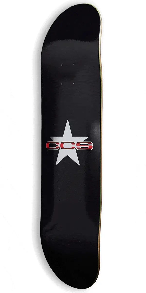 CCS 97 Star Skateboard Complete - Silver/Red - Image 2