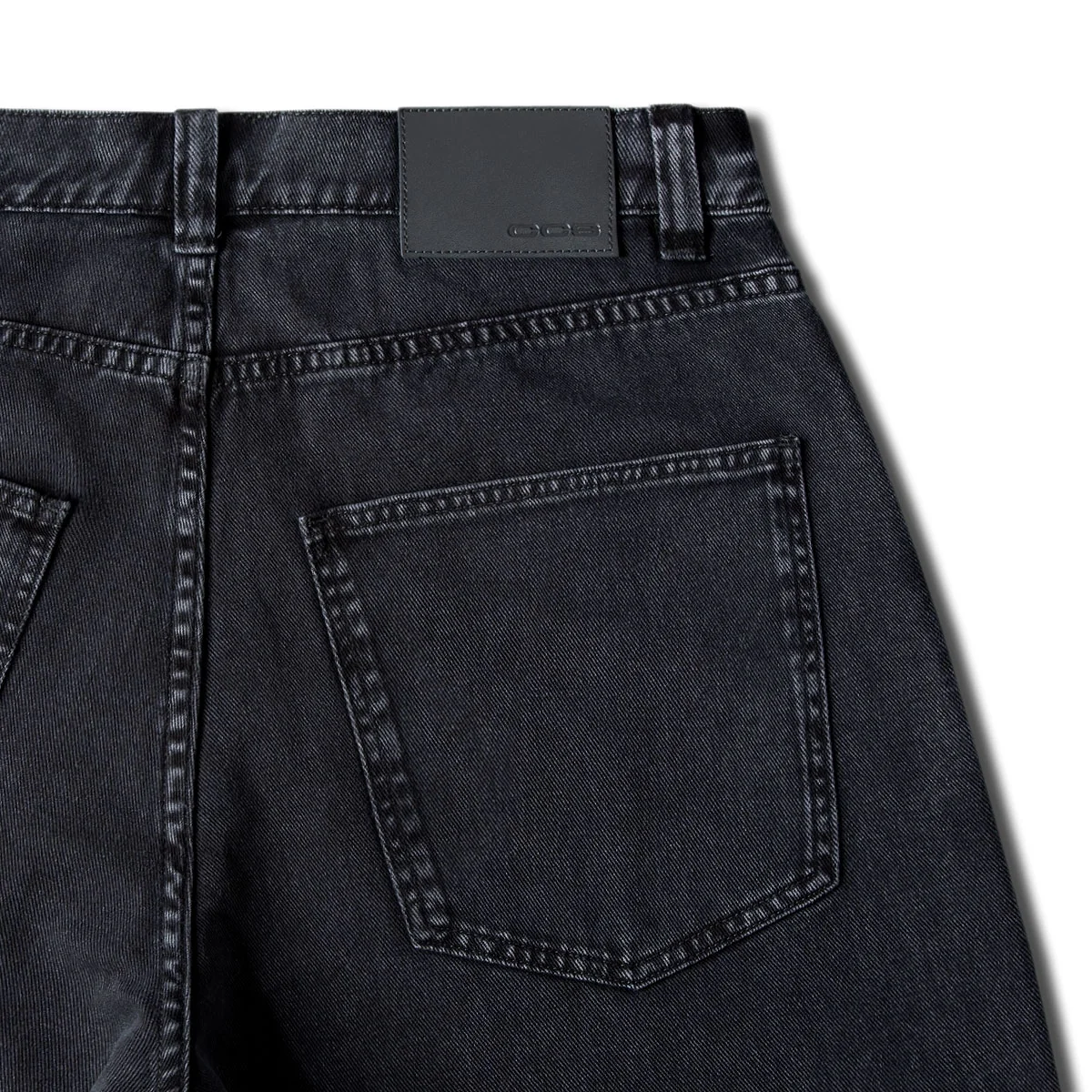CCS Baggy Straight Denim Jeans - Acid Black - Image 8