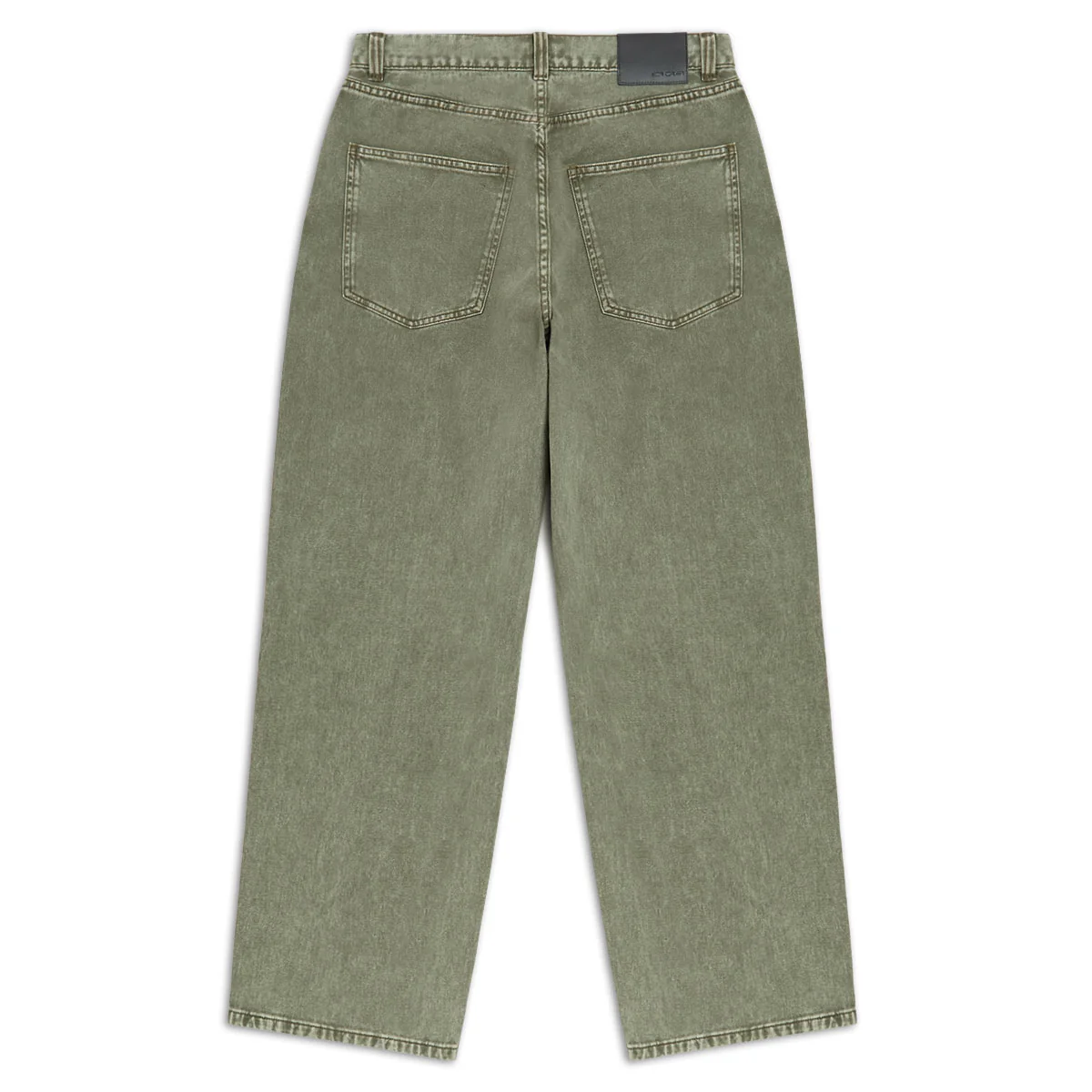 CCS Baggy Straight Denim Jeans - Faded Olive - Image 6