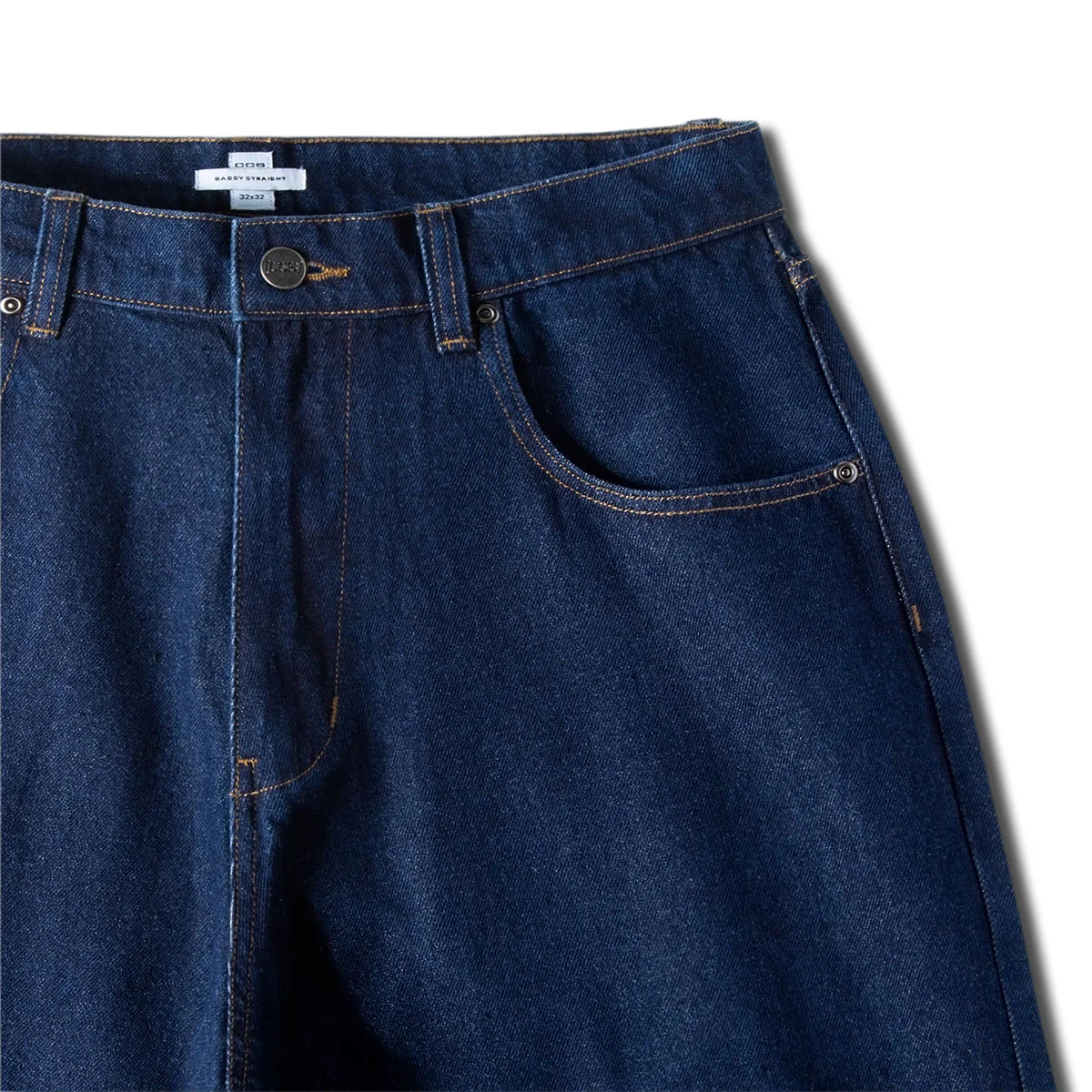 CCS Baggy Straight Denim Jeans - Overdyed Navy - Image 7