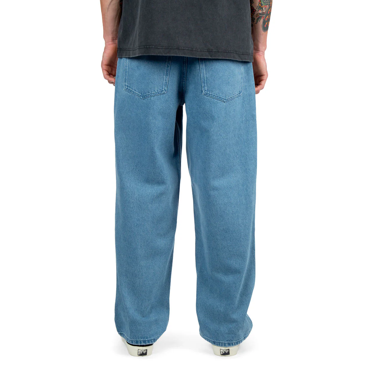 CCS Baggy Straight Denim Jeans - Rinsed Blue - Image 5