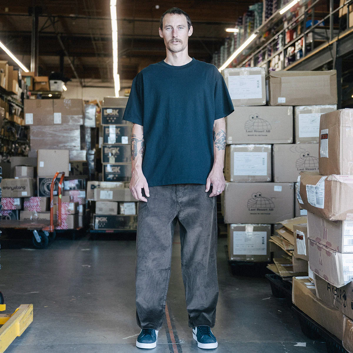 CCS Baggy Taper Corduroy Pants - Brown - Image 5