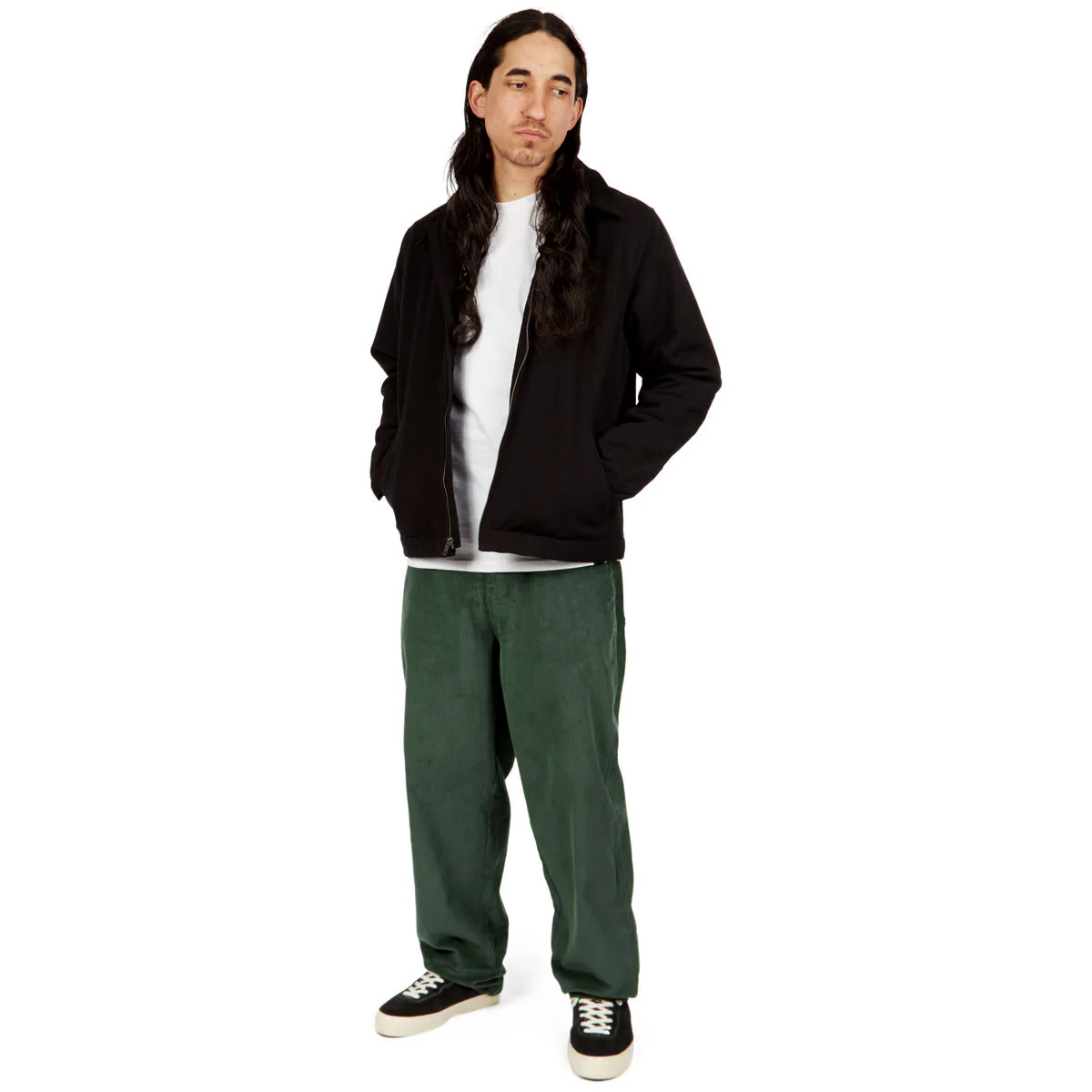 CCS Baggy Taper Corduroy Pants - Green - Image 4