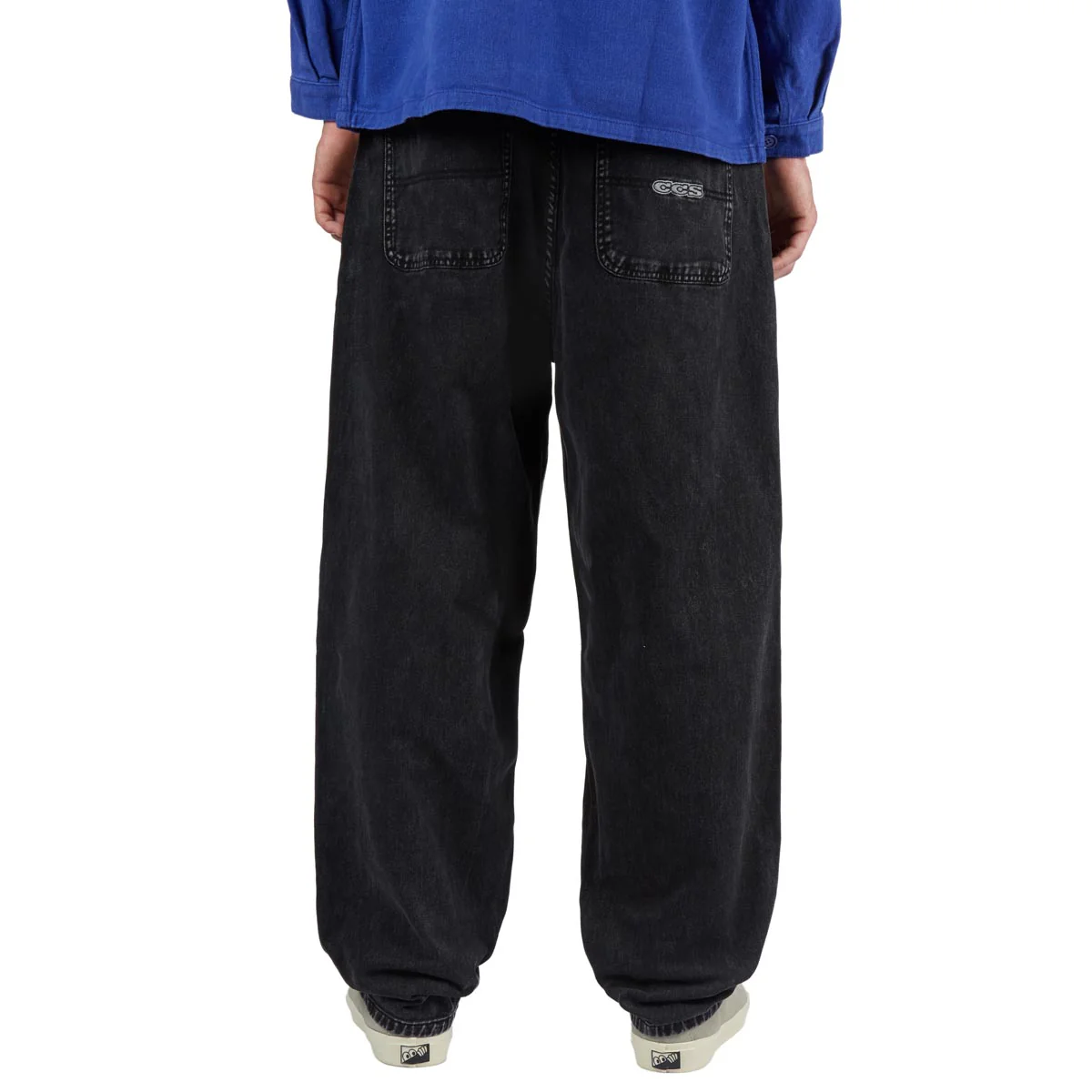 CCS Baggy Taper Denim Jeans - Acid Black - Image 4