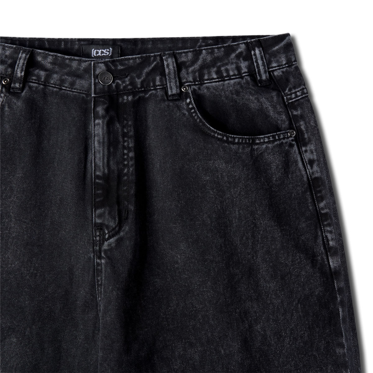 CCS Baggy Taper Denim Jeans - Acid Black - Image 6