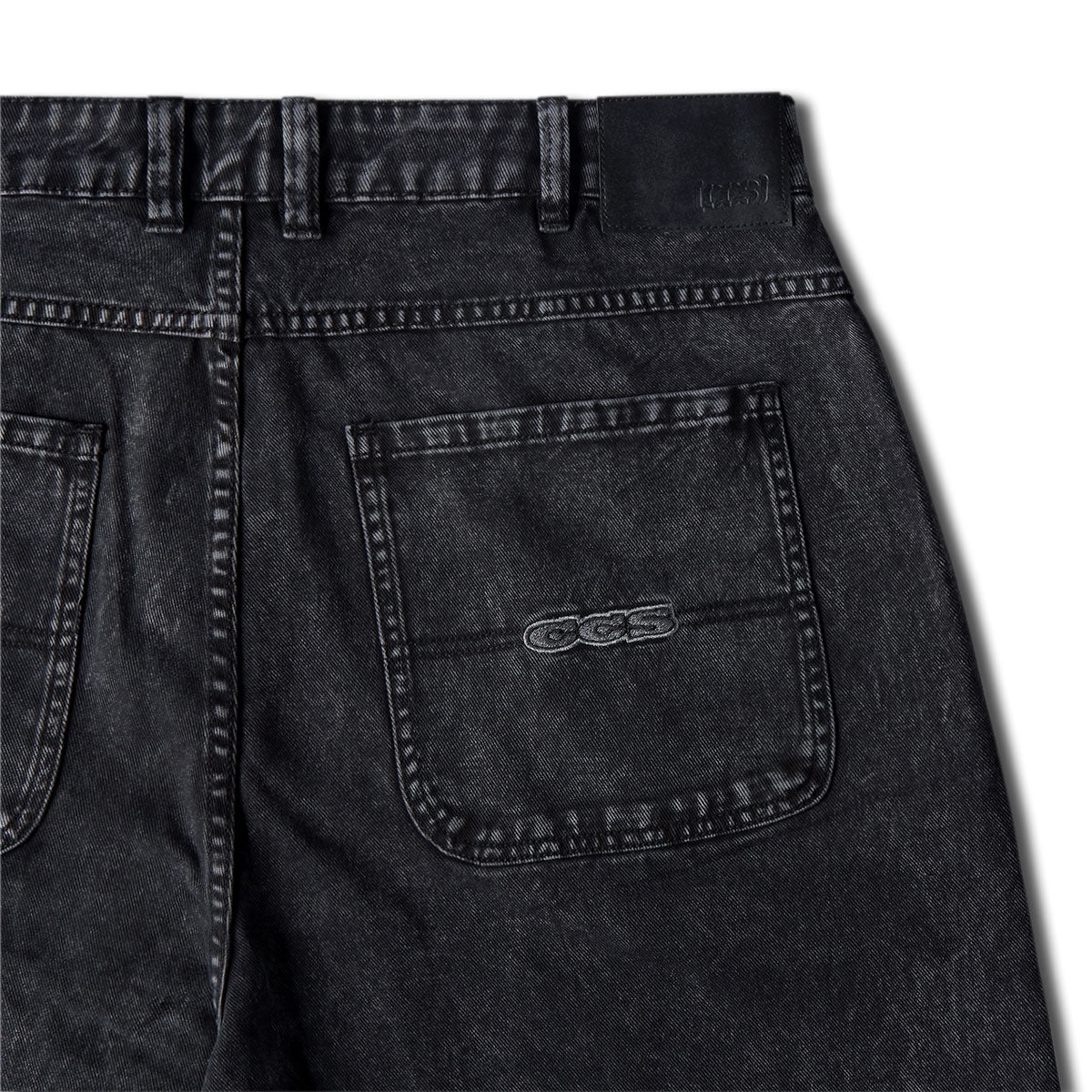 CCS Baggy Taper Denim Jeans - Acid Black - Image 7