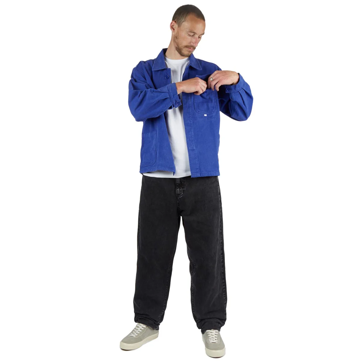 CCS Baggy Taper Denim Jeans - Acid Black - Image 8