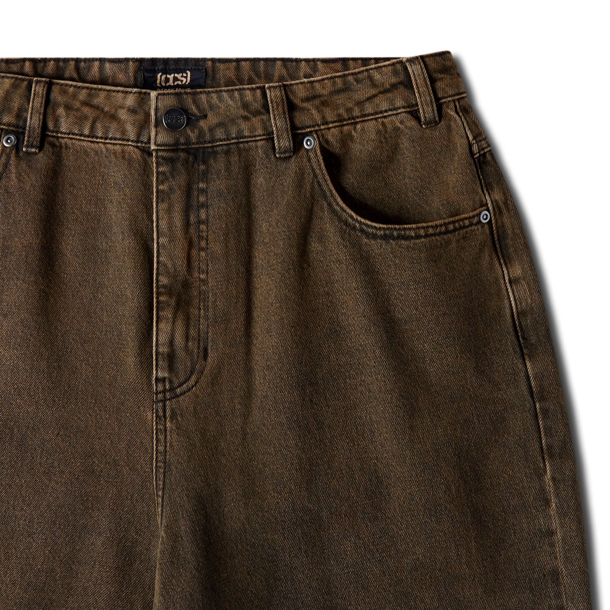 CCS Baggy Taper Denim Jeans - Acid Brown - Image 9