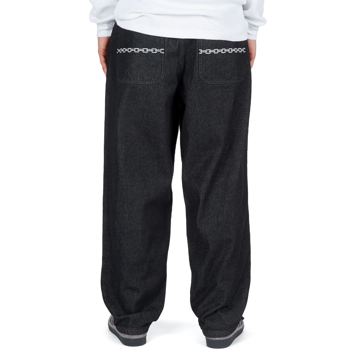 CCS Baggy Taper Denim Jeans - Chain Black - Image 4