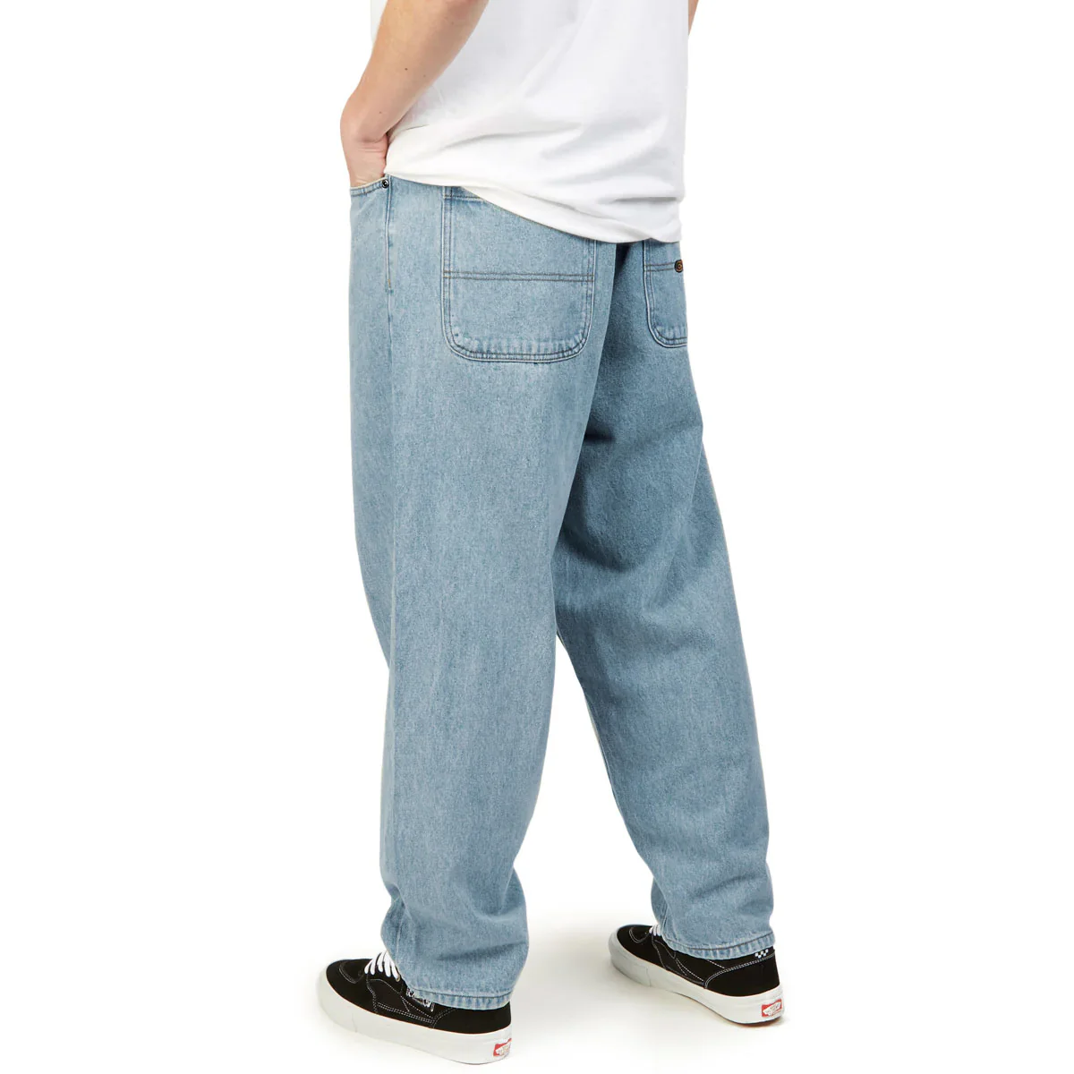 CCS Baggy Taper Denim Jeans - Light Wash - Image 4