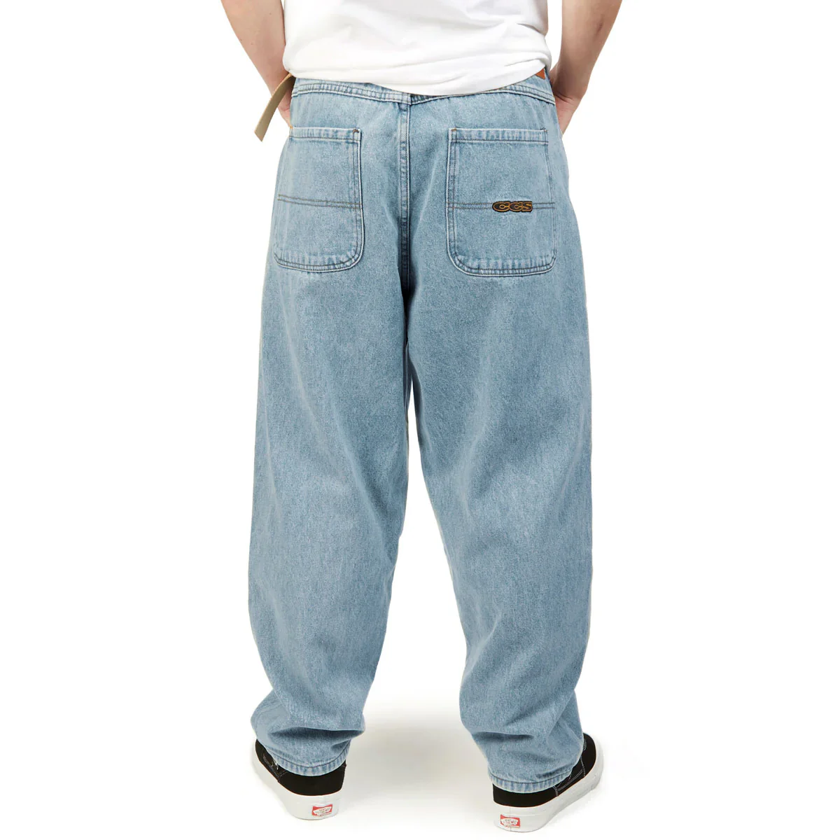 CCS Baggy Taper Denim Jeans - Light Wash - Image 5