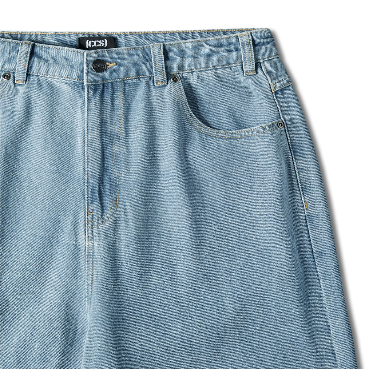 CCS Baggy Taper Denim Jeans - Light Wash - Image 7