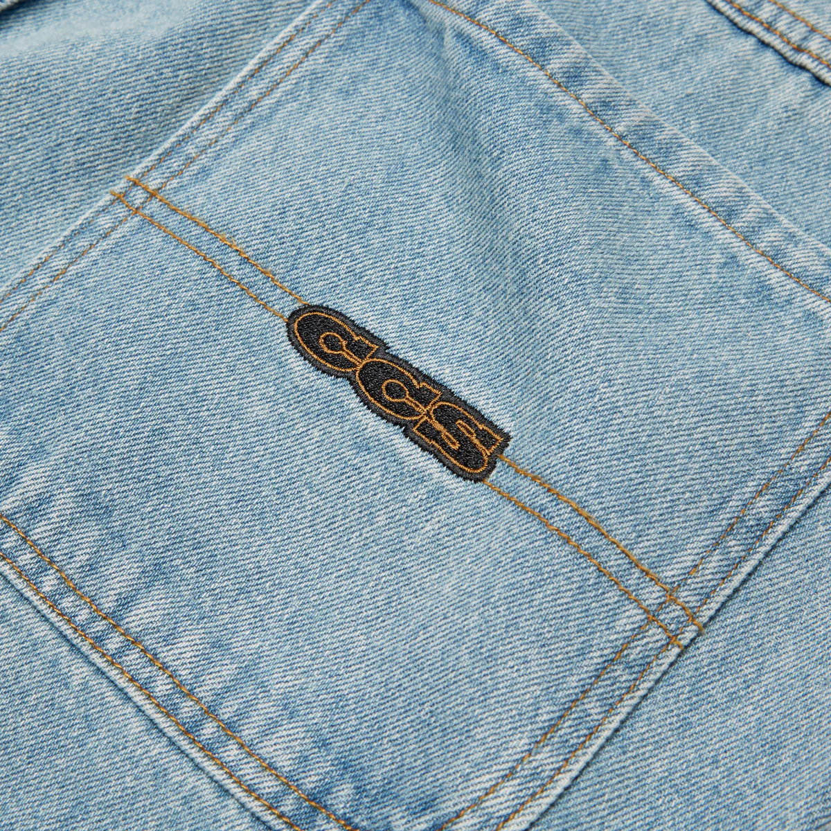 CCS Baggy Taper Denim Jeans - Light Wash - Image 9