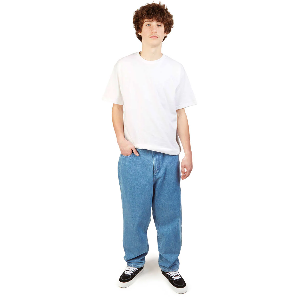 CCS Baggy Taper Denim Jeans - Medium Wash - Image 3
